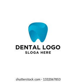 Dental care logo template. Modern logo template