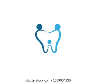 Dental care logo Template vector