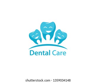 Dental care logo Template vector