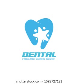 Dental care logo Template vector illustration icon design