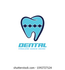 Dental care logo Template vector illustration icon design