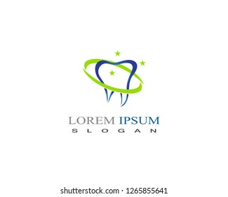 Dental care logo vector design element for dental clinic