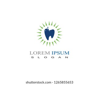 Dental care logo vector design element for dental clinic