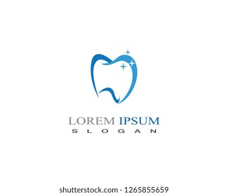 Dental care logo vector design element for dental clinic