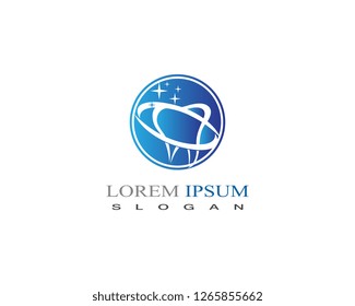 Dental care logo vector design element for dental clinic