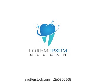 Dental care logo vector design element for dental clinic