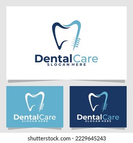 plantilla de diseño de vectores del logotipo de cuidado dental