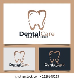 plantilla de diseño de vectores del logotipo de cuidado dental