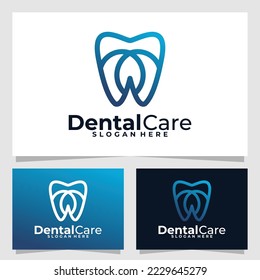 dental care logo vector design template
