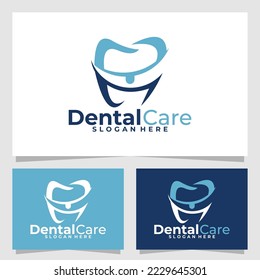 plantilla de diseño de vectores del logotipo de cuidado dental