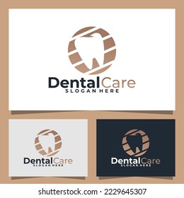 dental care logo vector design template