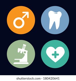 dental care over  background vector illustration