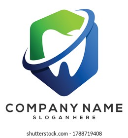 dental care shield vector, dental care logo
