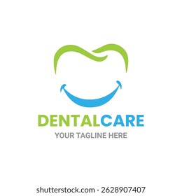 Logotipo De Sorriso De Cuidados Dentários Para Clínica
