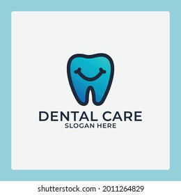 dental care, smile dental logo design template for your company or community