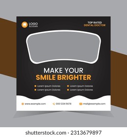 Dental Care Social Media Post Template.