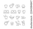 dental icon set