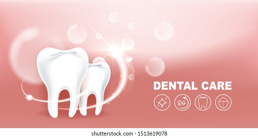 Dental care Tooth icon vector. Concept Protection.