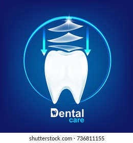 Dental care Tooth icon vector Concept.