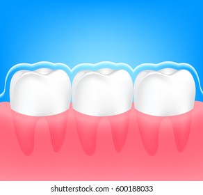 Dental care Tooth protection Concept. Info-graphic design, Illustration 