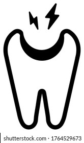 Dental Care , Tooth Related Icons Illustration / Tooth Decay