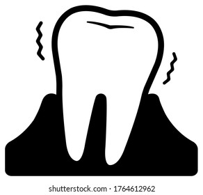 Dental care , Tooth related icons illustration / Periodontal disease