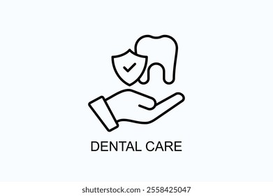 Dental Care Vector, Icon Or Logo Sign Symbol Illustration