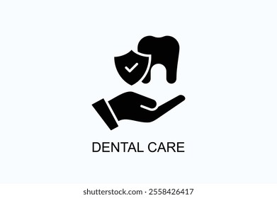 Dental Care Vector, Icon Or Logo Sign Symbol Illustration