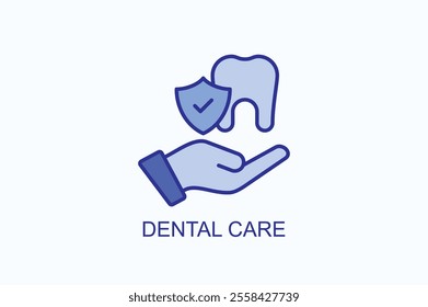 Dental Care vector, icon or logo sign symbol illustration