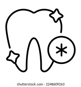 Dental care vector icon in modern and trendy style