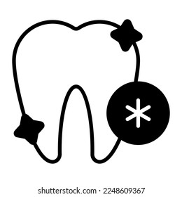 Dental care vector icon in modern and trendy style