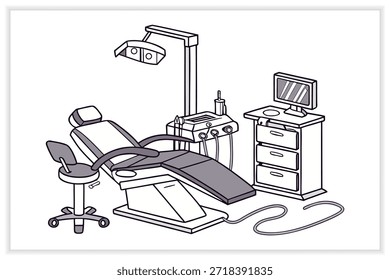 Cuidado dental Conjunto de Ilustración vectorial Odontología, Higiene dental, Salud bucal, Herramientas dentales