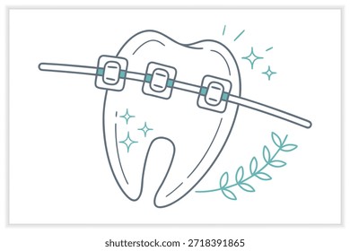Cuidado dental Conjunto de Ilustración vectorial Odontología, Higiene dental, Salud bucal, Herramientas dentales