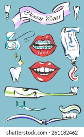 Dental Care Vector Set