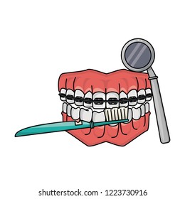 Dental cartoon cartoon