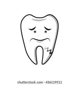 Dental Cartoon ,had toothache 2
