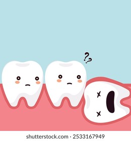 Dental a cartoon tooth cute vecter mascot medicine