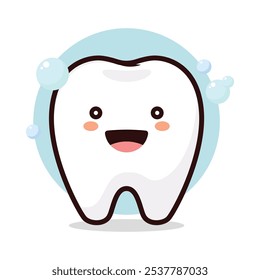 Dental a cartoon tooth cute vecter mascot medicine