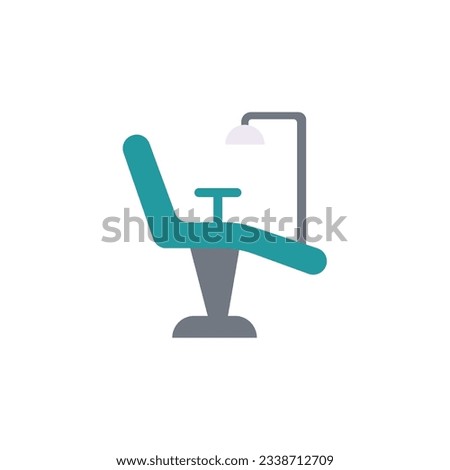 Dental chair colored icon. illustration graphic of Dental chair.