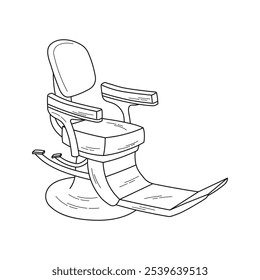 Cadeira dentária, cadeira de dentista, esboço de equipamento médico