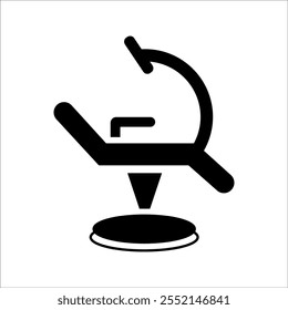 dental chair icon. isolated on white background