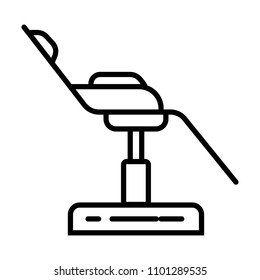 Dental chair line icon.
