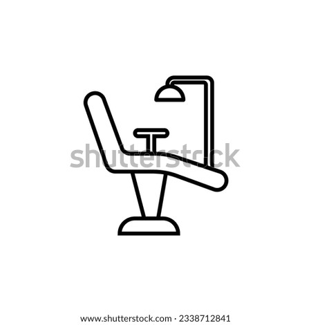 Dental chair line icon. illustration graphic of Dental chair.