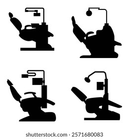 Dental Chair Silhouette in a Modern Clinic Setting