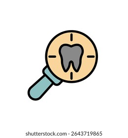 dental check up icon collection .design style with background
