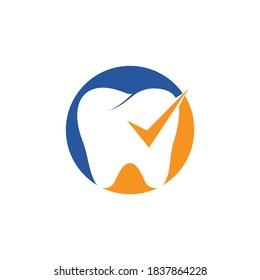 Dental Check vector logo design template. Health Dental logo design vector.