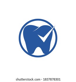 Plantilla de diseño del logotipo vectorial de Dental Check. Vector de diseño del logotipo de Health Dental.