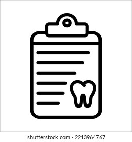 Dental Checkup Icon Logo Design Vector Template Illustration Sign And Symbol Pixels Perfect