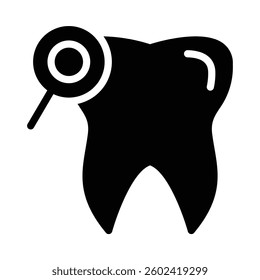 Dental Checkup Icon in Solid Style