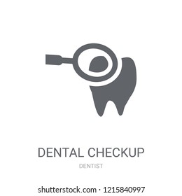 Dental Checkup icon. Trendy Dental Checkup logo concept on white background from Dentist collection. Suitable for use on web apps, mobile apps and print media.